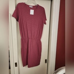 Pink, loose fitting dress